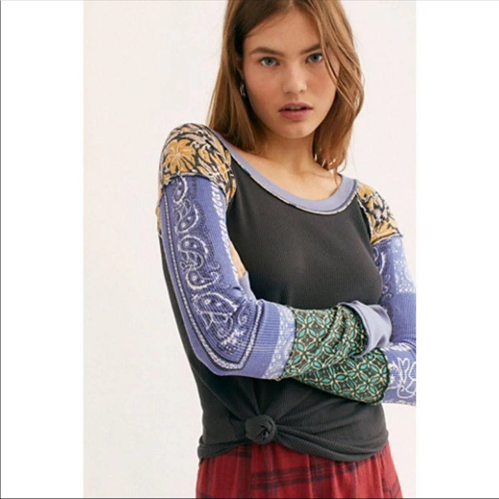 SALE ⏬ NWT Free People Bright Side Thermal - Picture 2 of 11